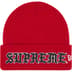 Supreme New Era Old English Beanie - Red (front)