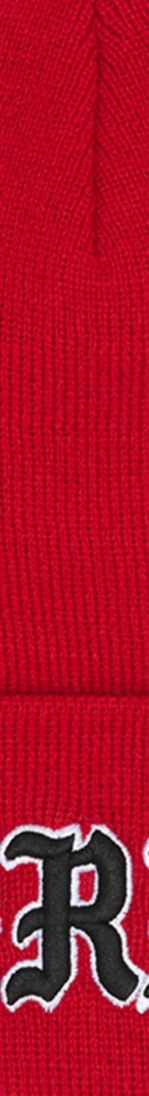 Supreme New Era Old English Beanie - Red (front)