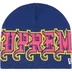 Supreme New Era Outline Beanie - Navy (front)