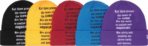 Supreme New Era Psalm Beanie - Product Image