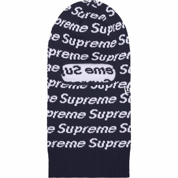 Supreme New Era Repeat Balaclava - Navy (front)