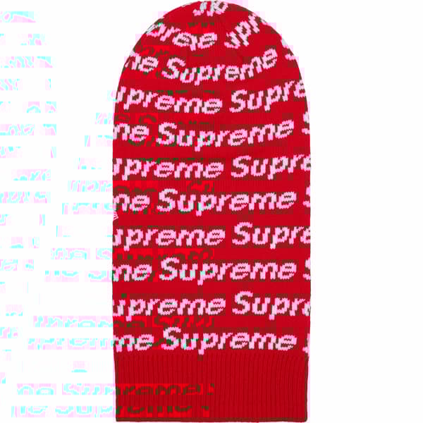 Supreme New Era Repeat Balaclava - Red (front)