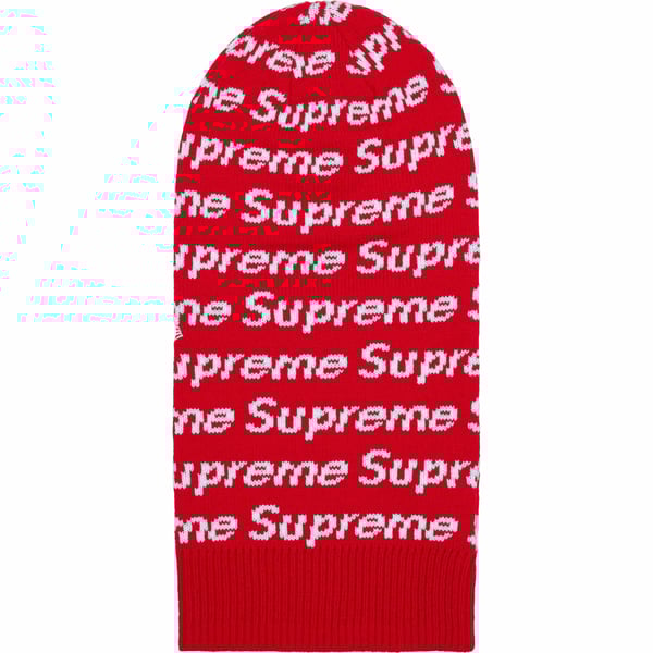 Supreme New Era Repeat Balaclava - Red (front)