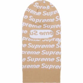 Supreme New Era Repeat Balaclava Taupe