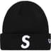 Supreme New Era S Logo Beanie - Black (front)