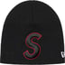 Supreme New Era S Logo Beanie - Black (front)