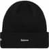 Supreme New Era S Logo Beanie - Black (front)