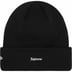 Supreme New Era S Logo Beanie - Black (front)