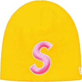 Supreme New Era S Logo Beanie Gold