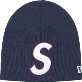Supreme New Era S Logo Beanie Light Navy