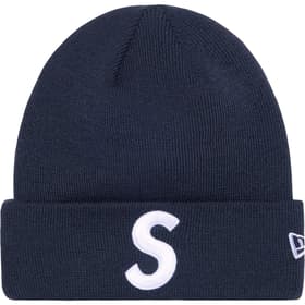 Supreme New Era S Logo Beanie Navy