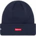 Supreme New Era S Logo Beanie - Navy (front)