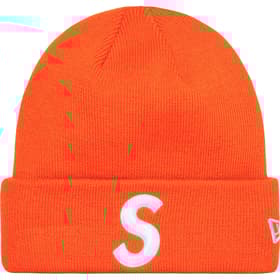 Supreme New Era S Logo Beanie Orange