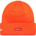 Supreme New Era S Logo Beanie - Orange (front)