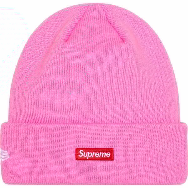 Supreme New Era S Logo Beanie - Pink (front)