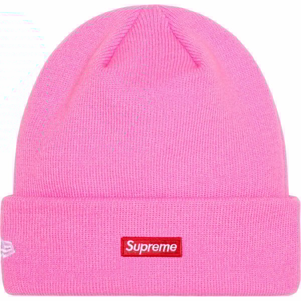 Supreme New Era S Logo Beanie - Pink (front)
