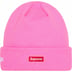 Supreme New Era S Logo Beanie - Pink (front)