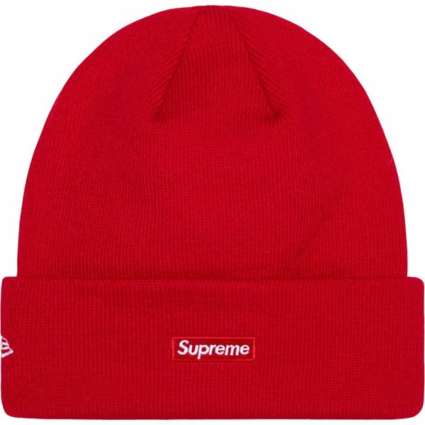 Supreme New Era S Logo Beanie - Red (front)