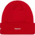 Supreme New Era S Logo Beanie - Red (front)