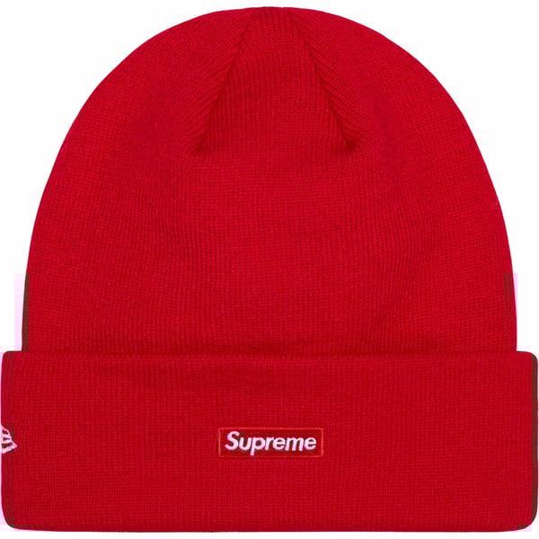 Supreme New Era S Logo Beanie - Red (front)