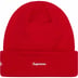 Supreme New Era S Logo Beanie - Red (front)