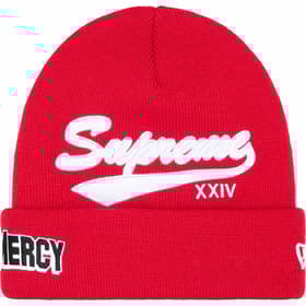 Supreme New Era Salvation Beanie Red