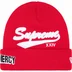Supreme New Era Salvation Beanie - Red (front)