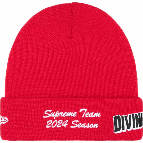 Supreme New Era Salvation Beanie - Red (front)