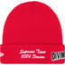 Supreme New Era Salvation Beanie - Red (front)