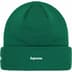 Supreme New Era Script Beanie - Green (front)
