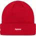 Supreme New Era Script Beanie - Red (front)