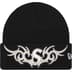 Supreme New Era Tribal S Logo Beanie - Black (front)