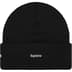 Supreme New Era Tribal S Logo Beanie - Black (front)