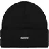 Supreme New Era Tribal S Logo Beanie - Black (front)