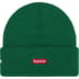 Supreme New Era Tribal S Logo Beanie - Green (front)