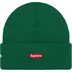 Supreme New Era Tribal S Logo Beanie - Green (front)