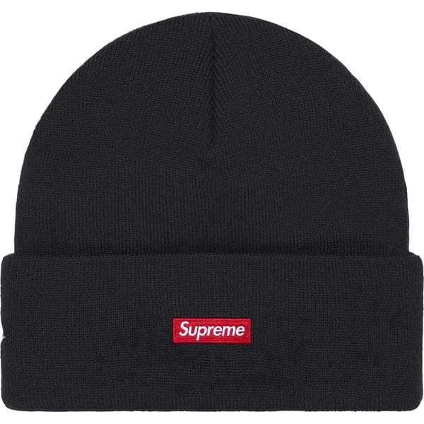 Supreme New Era Tribal S Logo Beanie - Navy (front)