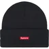 Supreme New Era Tribal S Logo Beanie - Navy (front)