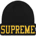 Supreme New Era Varsity Beanie - Black (front)