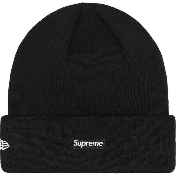 Supreme New Era Varsity Beanie - Black (front)