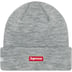 Supreme New Era Varsity Beanie - Heather Grey (front)