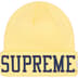 Supreme New Era Varsity Beanie - Light Yellow (front)