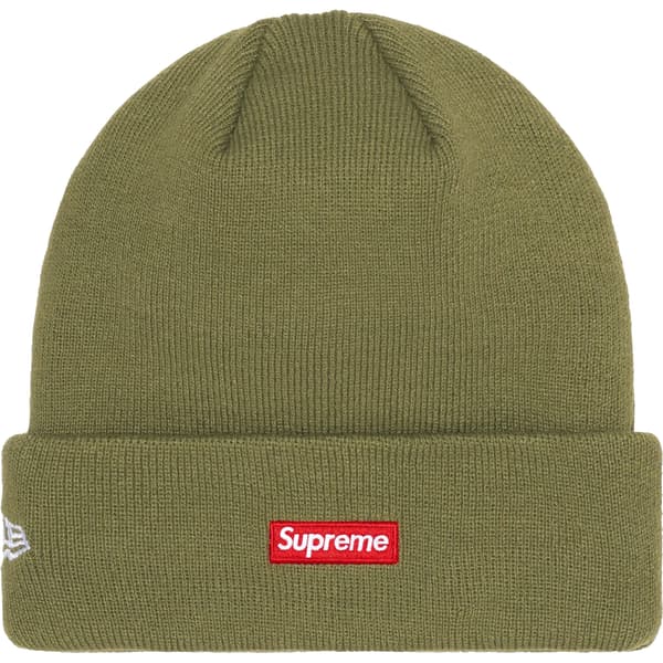 Supreme New Era Varsity Beanie - Olive (front)