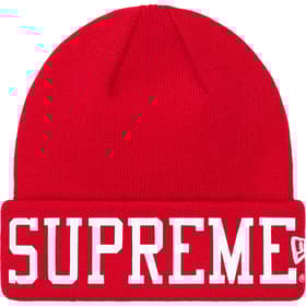 Supreme New Era Varsity Beanie Red