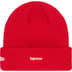 Supreme New Era Varsity Beanie - Red (front)