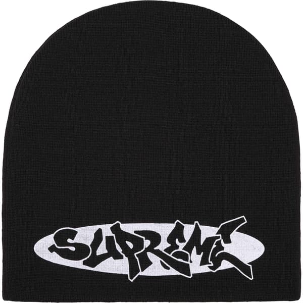 Supreme New World Order Beanie - Black (front)