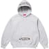 Supreme New World Order Hooded Sweatshirt - Ash Grey (front)