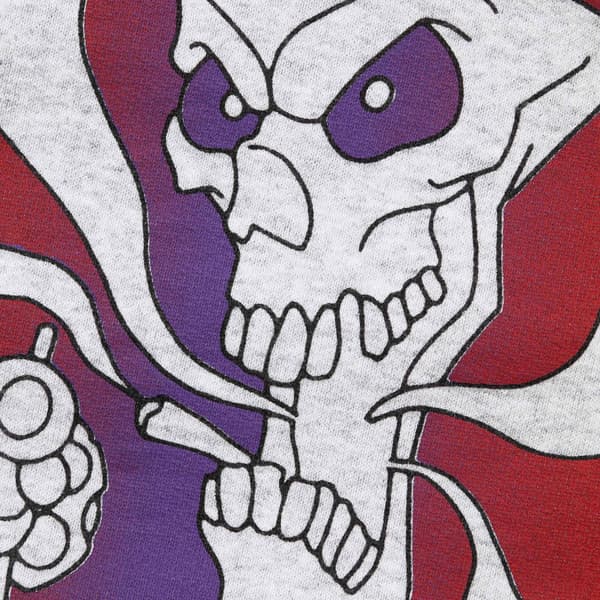 Supreme New World Order Hooded Sweatshirt - Ash Grey (front)