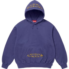 Supreme New World Order Hooded Sweatshirt Washed Navy