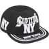 Supreme New York 6-Panel - Black (front)